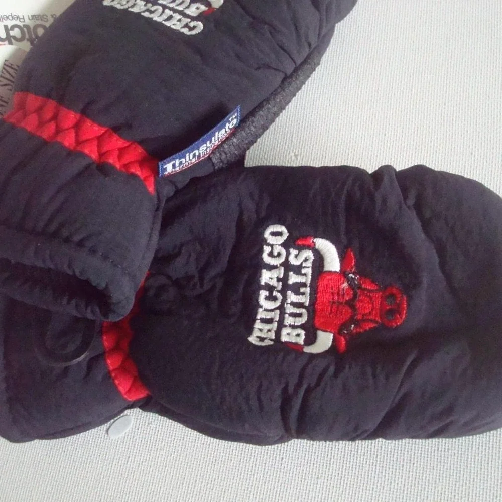 CHICAGO‎ BULLS GLOVES MITTENS YOUTH KIDS 2-7YRS VINTAGE G-CAP G4